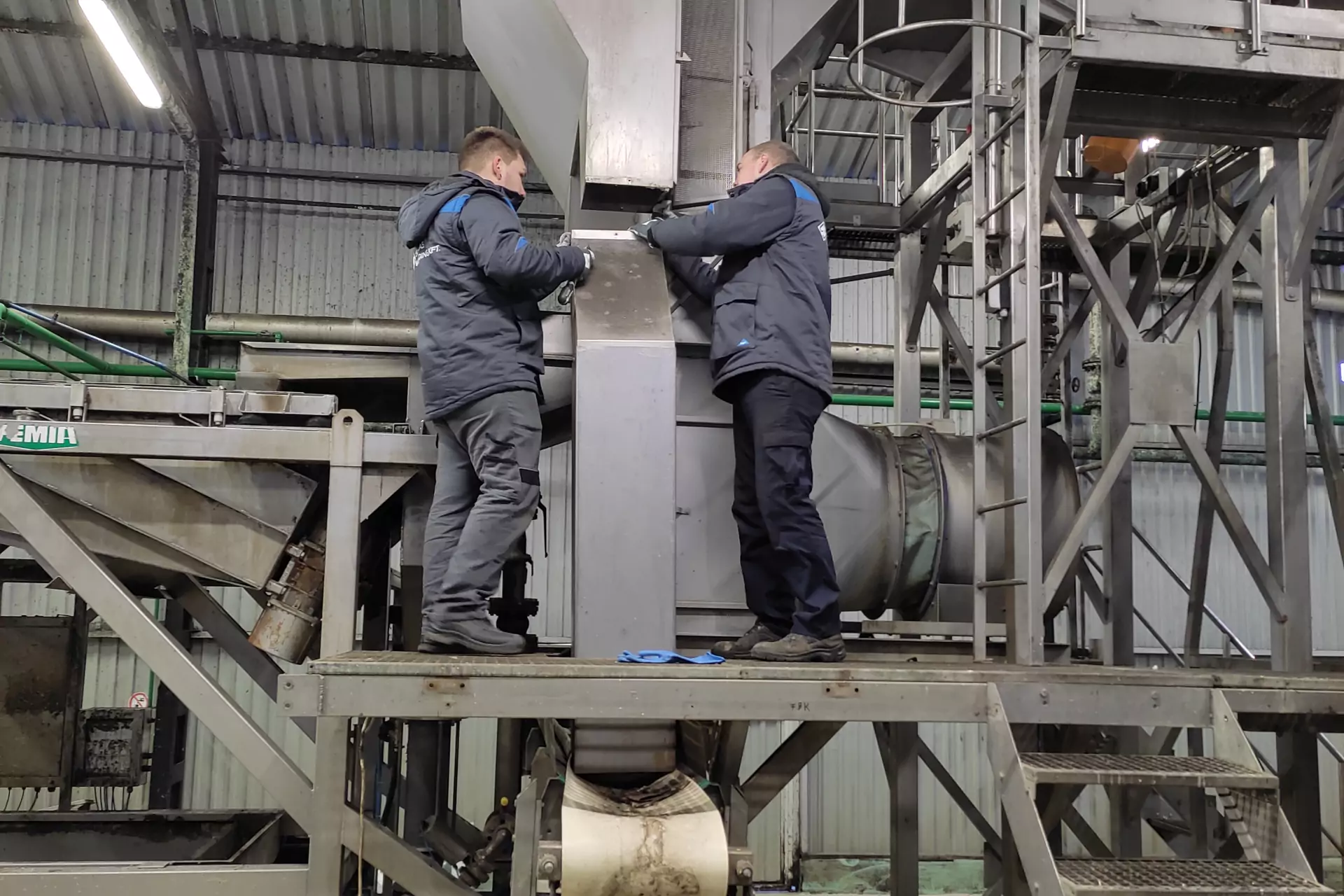 élelmiszeripari gépek telepítése